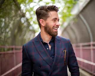 Swansea Freemason with beard smiling
